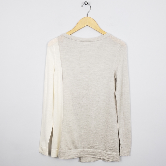 A-K-R-I-S-  •punto 100% Wool Color Blocked Sweater - Picture 5 of 8
